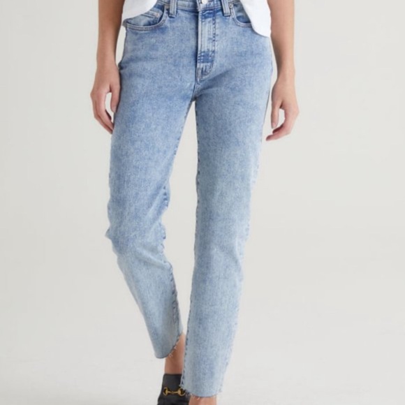 Edwin Bree Ankle Straight Cropped Jeans | Cosmic Wash - Picture 1 of 12